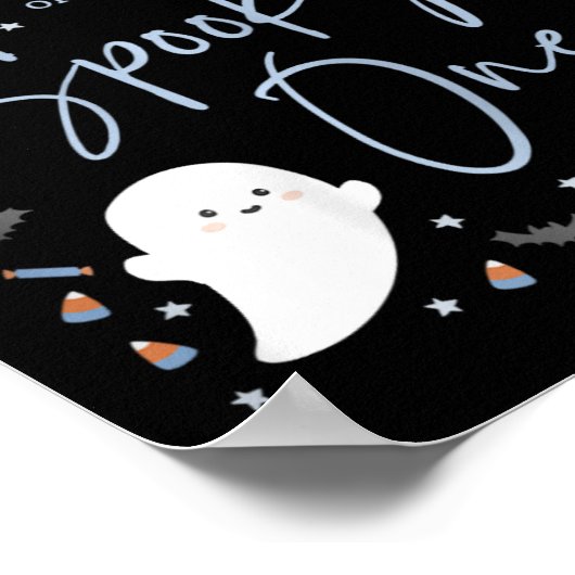 Oma van de Spooky One First Birthday Boy 1st H Poster (Hoek)