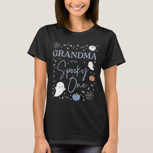 Oma van de Spooky One First Birthday Boy 1st H T-shirt (Voorkant)