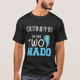 Oma van de Twee Nado Tornado Theme 2e Geboorte T-shirt