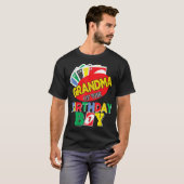 Oma van de Uno verjaardag jongen Uno verjaardag jo T-shirt (Voorkant volledig)