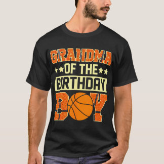 Oma van de verjaardag Boy Basketbal Baller Kinder T-shirt