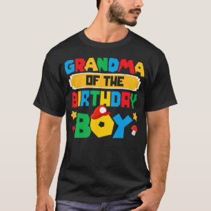Oma van de verjaardag Boy Game Gaming Family Mat T-shirt