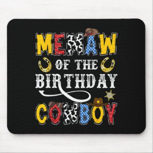 Oma van de verjaardag Cowboy Western Rodeo Oma Muismat