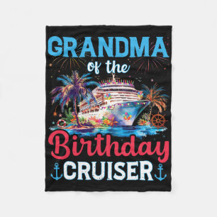 Oma van de verjaardag Cruiser Funny Cruise Geboort Fleece Deken