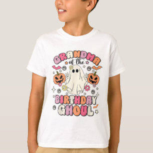 Oma van de verjaardag Ghoul Groovy Halloween Gho T-shirt