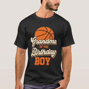Oma van de verjaardag jongen basketbal mama nana f t-shirt