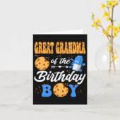 Oma van de verjaardag jongen melk koekjes 1st kaart (Gele Bloem)