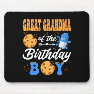 Oma van de verjaardag jongen melk koekjes 1st muismat