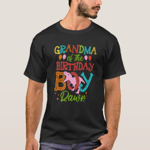 Oma van de verjaardag jongen rawr rex dinosaurusse t-shirt