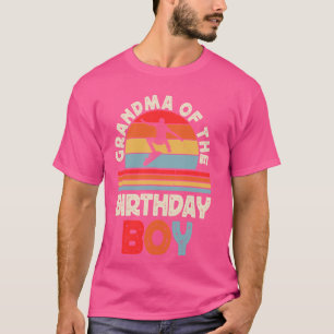 Oma van de verjaardag jongen skateboard verjaardag t-shirt