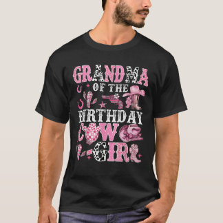 Oma van de verjaardag Koe meisje Rodeo Koe meisje T-shirt