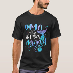 Oma van de verjaardag Mermaid familie matching Pa T-shirt