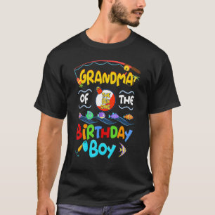 Oma van de verjaardag voor jongen Cute Fish Sea Gr T-shirt