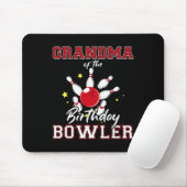 Oma van de verjaardagsbowler Bday Bowling-viering Muismat (Met muis)