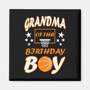 Oma van de Verjaardagsjongen Basketbal Lover Match Magneet