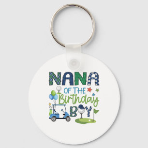 Oma van de verjaardagsjongen Hole In One Golf Spor Sleutelhanger