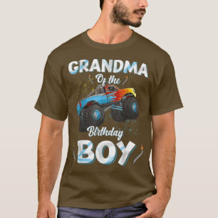 Oma van de verjaardagsjongen Monster Truck Verjaar T-shirt