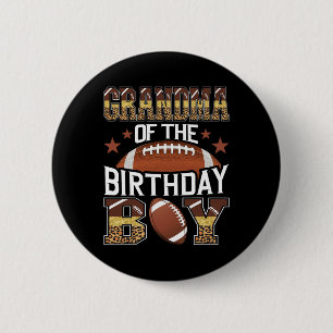 Oma van de verjarige jongen Voetbalspeler Spel D Ronde Button 5,7 Cm
