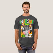 Oma van de Wilde One Zoo Theme Birthday T-shirt (Voorkant volledig)