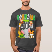 Oma van de Wilde One Zoo Theme Birthday T-shirt (Voorkant)