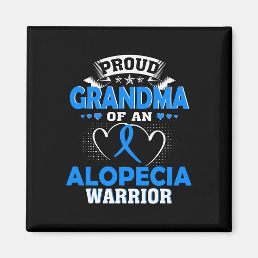Oma van een alopecia krijger magneet (Voorkant)