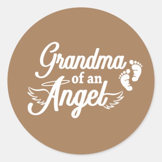 Oma van een Angel Sticker (Voorkant)