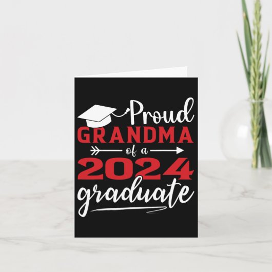 Oma van een CL van 2024 Afstuderen grappig Afstude Kaart (Voorkant)