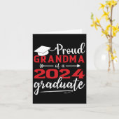 Oma van een CL van 2024 Afstuderen grappig Afstude Kaart (Gele Bloem)