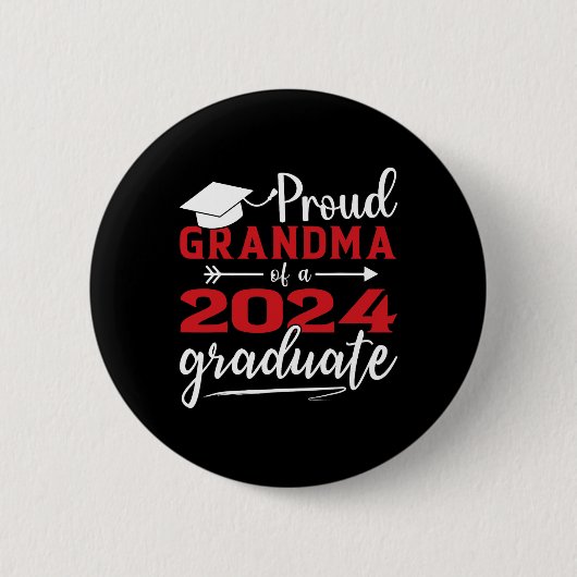 Oma van een CL van 2024 Afstuderen grappig Afstude Ronde Button 5,7 Cm (Voorkant)