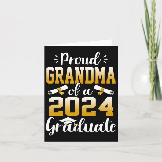 Oma van een CL van 2024 Afstuderen senior Afstuder Kaart (Voorkant)
