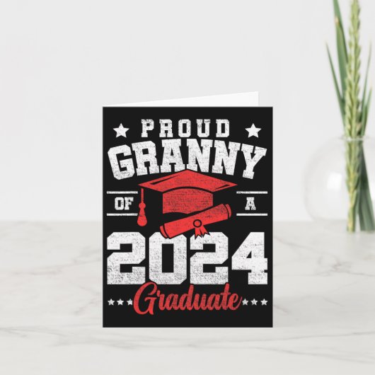 Oma van een CL van 2024 Afstuderen senior Afstuder Kaart (Voorkant)