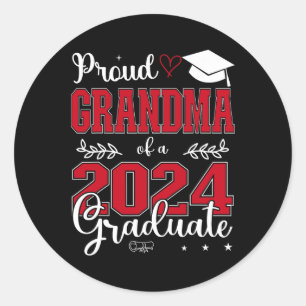 Oma van een CL van 2024 Afstuderen voor Afstuderen Ronde Sticker