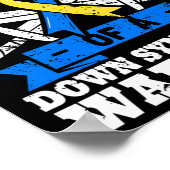 Oma van een Down Syndrome Warrior Down's oma Poster (Hoek)