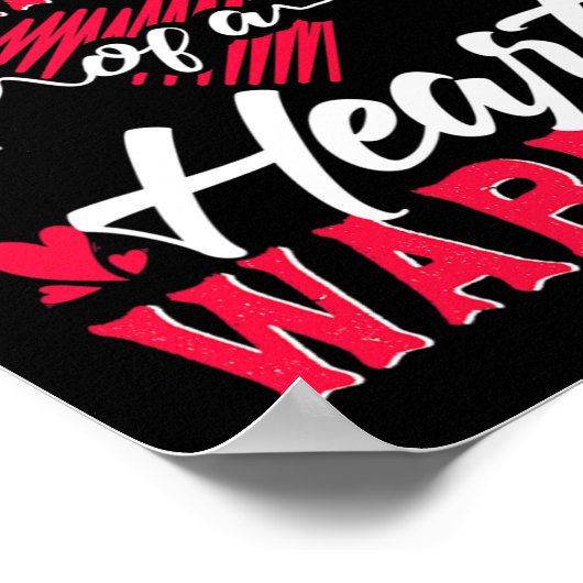 Oma van een hart krijger CHD bewustzijn Poster (Hoek)