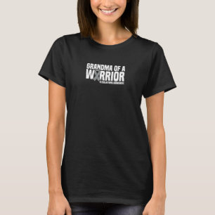 Oma van een krijger grijs lint GBM glioblastoom T-shirt