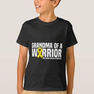 Oma van een krijger lint Jeugd kanker Aware T-shirt