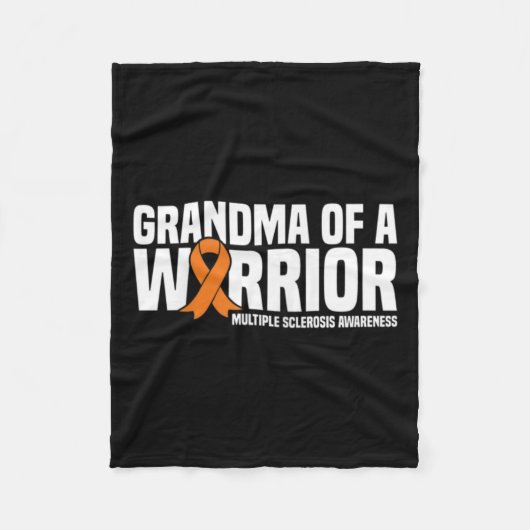 Oma van een krijger MS Multiple Sclerosis Awarene Fleece Deken (Voorkant)