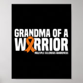 Oma van een krijger MS Multiple Sclerosis Awarene Poster (Voorkant)