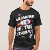 Oma van het Astronaut Space Theme Birthday Part T-shirt (Voorkant)