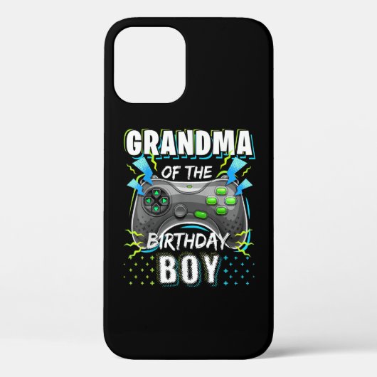 Oma van het Birthday Boy Matching Video Game Case-Mate iPhone Case (Achterkant)