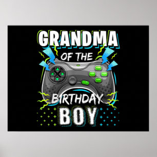 Oma van het Birthday Boy Matching Video Game Poster