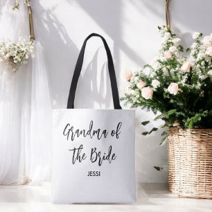 Oma van het bruine bruidshuwelijk tote bag