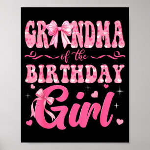 Oma van het meisje dat jarig is Familie Nk Coquett Poster