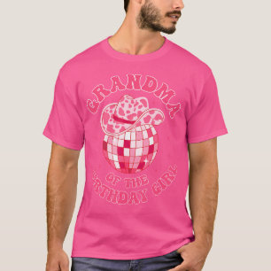 Oma van het verjaardagsmeisje Cowgirl Pet Disco Ro T-shirt