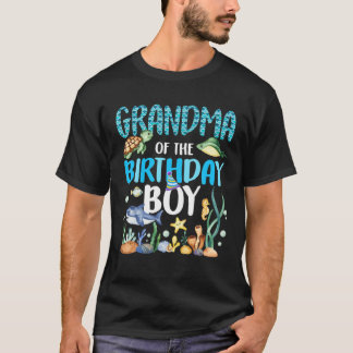 Oma van het vogelpeuter Zee vis Ocean Animals T-shirt