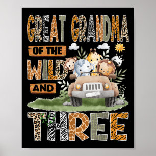 Oma van het Wilde & Amp; Drie 3e verjaardag Poster