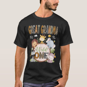 Oma van het Wilde Eén 1e Verjaardag Safari T-shirt