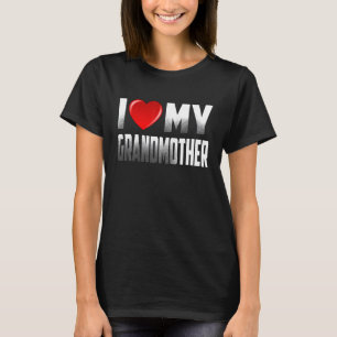 Oma van kleinkinderen ik hou van mijn oma t-shirt
