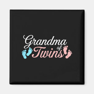 Oma van tweelingen Shirt vrouwen tweeling oma moed Magneet