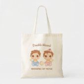 Oma van Twins Baby Boy and Girl Tote Bag (Voorkant)